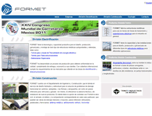 Tablet Screenshot of formet.com.mx